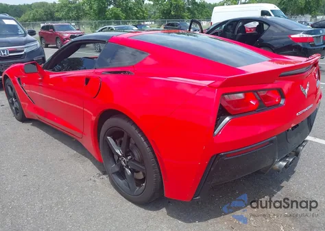 2014 Chevrolet Corvette Stingray из США, поврежденный, VIN 1G1YA2D70E5122685